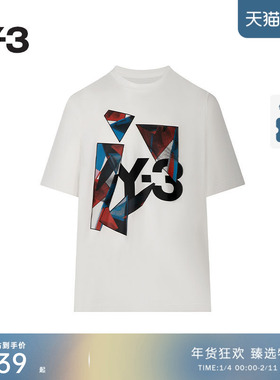 [季末折扣]Y3山本耀司情侣款短袖T恤春夏印花宽松字母 IL1789