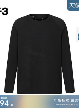 Y-3/Y3山本耀司年秋冬季男士休闲长袖T恤宽松运动潮JN7834