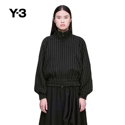 Y-3山本耀司女士细条纹风衣
