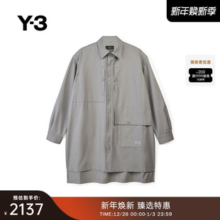 休闲宽松长袖 Y3山本耀司秋冬季 衬衫 衬衣IV5518 男女同款