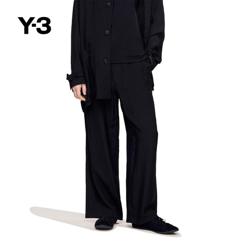 Y-3山本耀司女士宽松阔腿长裤