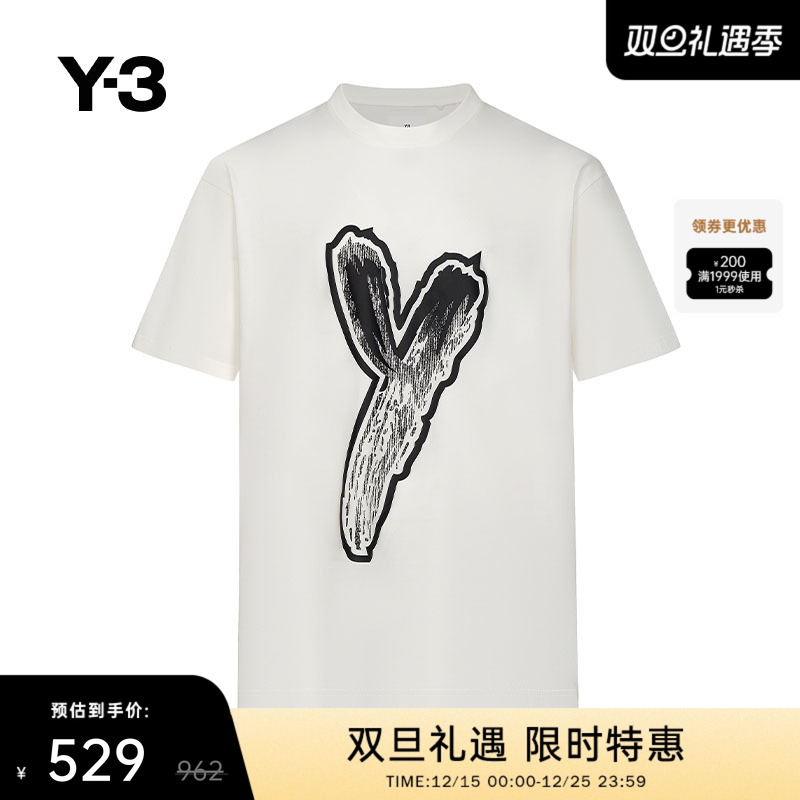 Y-3男女同款休闲T恤LOGOGFXTEE