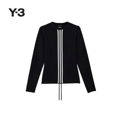 Y-3山本耀司条纹撞色长袖T恤