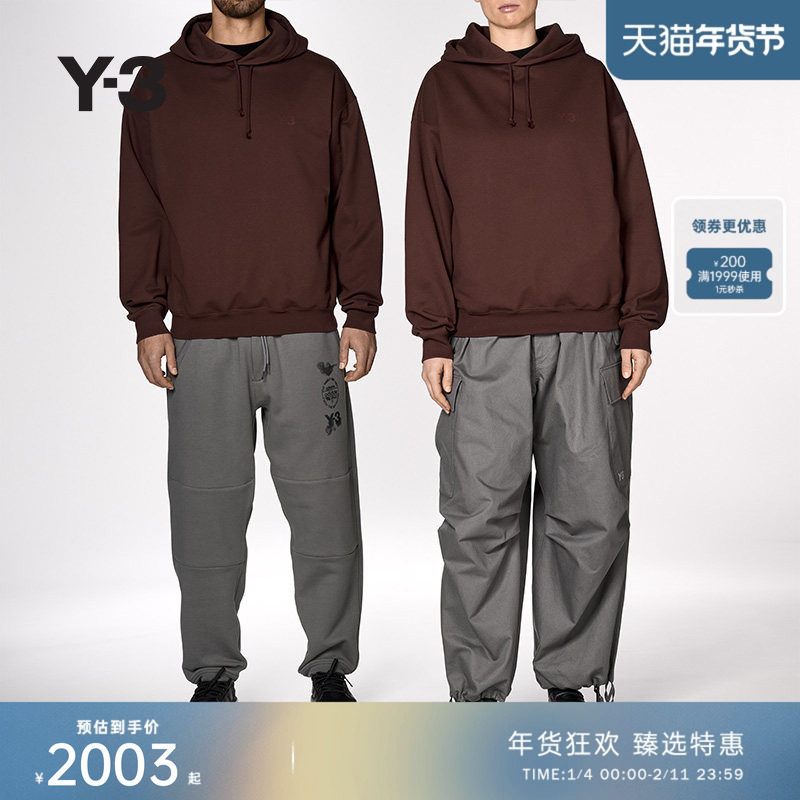 Y-3/Y3山本耀司2025秋季新品男女同款休闲连帽卫衣套头KA3111,男装,卫衣,淘宝优惠券,粉丝福利购,淘宝优惠卷