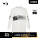 季 T恤春季 末折扣 长袖 运动宽松圆领印花IA3112 Y3山本耀司情侣款