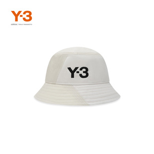 Y3山本耀司新款 时尚 渔夫帽子H62985 潮流logo情侣款 白色经典