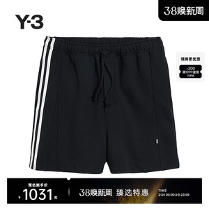 Y-3/Y3山本耀司2025春夏新品时尚运动休闲侧边条纹男士短裤JN7039