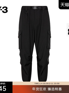 Y-3/Y3山本耀司秋冬季情侣款卫裤运动宽松束脚休闲长裤子IN8751