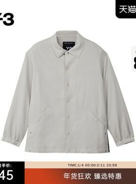 Y-3/Y3山本耀司秋季男士夹克纯色商务休闲翻领外套JF6698