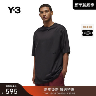 休闲T恤圆领宽松短袖 情侣款 Y3山本耀司春夏季 IR7109