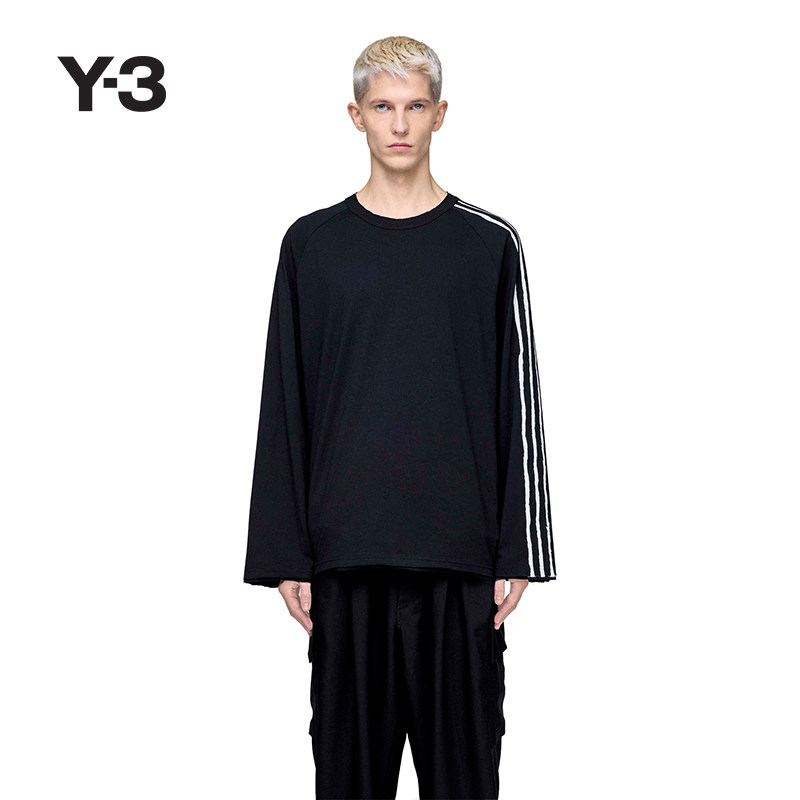 [新品首降]Y-3/Y3山本耀司男女同款休闲长袖T恤KQ9795 KS9747