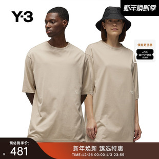 休闲T恤纯色宽松套头短袖 情侣款 Y3山本耀司春夏季 IV7844