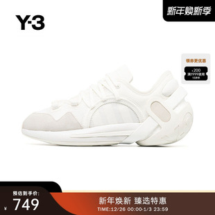 运动鞋 Y3山本耀司低帮系带简约轻便情侣款 末折扣 子GZ9135 季