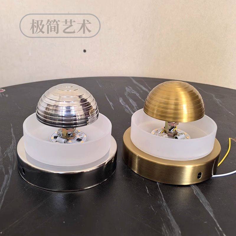 DIY云石壁灯配件宝格利壁灯配件含光源灯充电款免布线带触摸开关图片