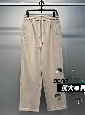 B2GMF4139太平鸟男装2025冬季新款时尚休闲百搭直筒运动长裤  629