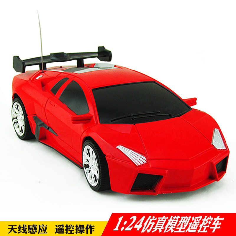 크리 에이 티브 어린이 선물 원격 제어 자동차 장난감 양방향 시뮬레이션 1:24 스포츠카 모델 원격 제어 자동차 스톨 핫 세일