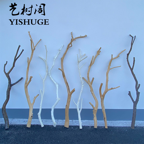 枯枝吊顶枯树造景软装材料花艺