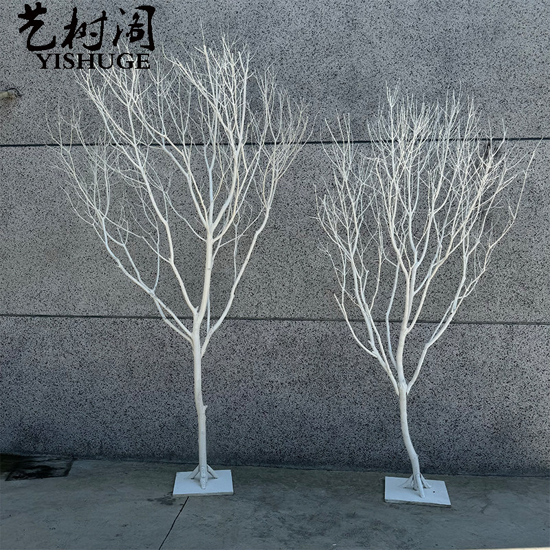 干树枝白色橱窗婚庆路引酒店民宿图片