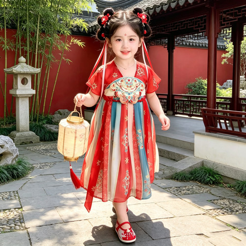 女童夏季汉服古风连衣裙新款襦裙