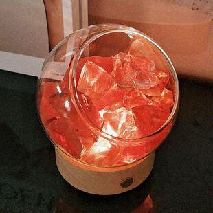 高级感走心无火香薰扩香石卧室水晶精油晶石摆件床头灯持久生日礼