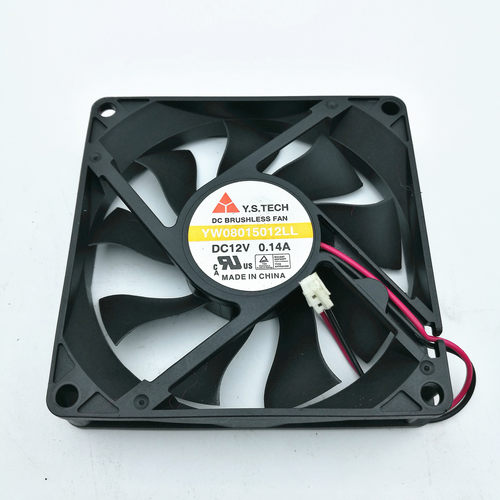 原装元山 YW08015012LL DC12V 0.14A 8015 8cm 2线 静音 散热风扇