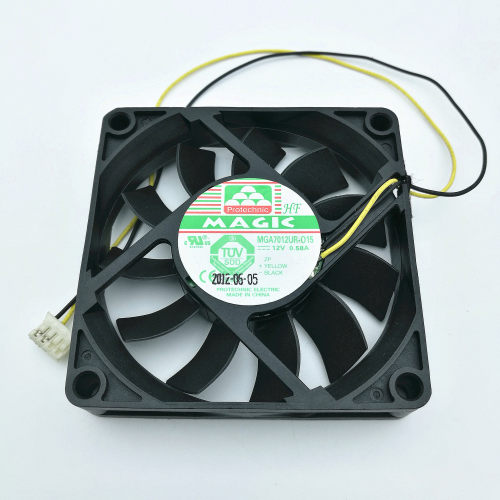 MGAIC/永立 MGA7012UR-O15 7015 12V 0.58A 7cm CPU 2线散热风扇