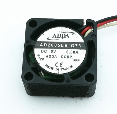 ADDA 2010 AD2005LB-G73 5V 0.08A 2CM 2线 微型 笔记本散热风扇