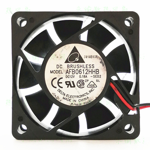 12V 0.18A 散热风扇 AFB0612HHB 小风机 电源 6015 机箱 台达 6cm