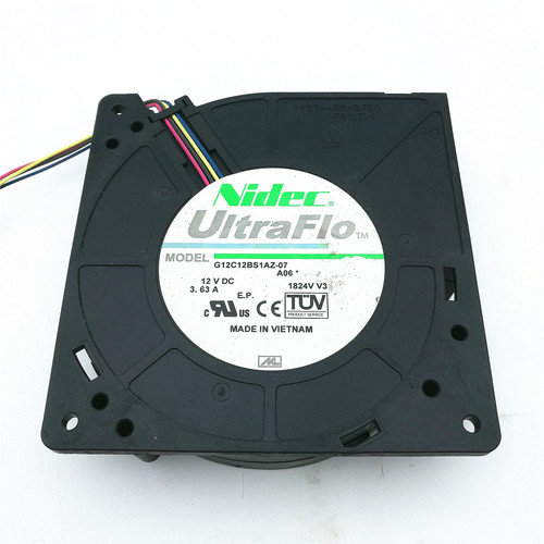 Nidec G12C12BS1AZ-07 12V 3.63A 12032 增压 大风量 涡轮鼓风机