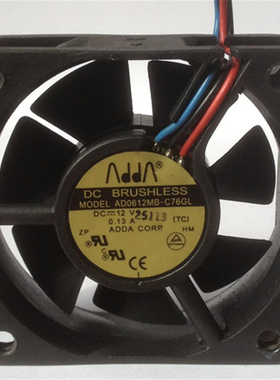 原装 ADDA AD0612MB-C76GL 12V 0.13A 6cm 6020 静音滚珠散热风扇