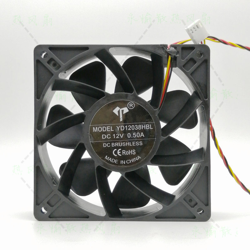 全新 12038 12CM 12V 0.5A YD12308HBL 机箱 电源 散热风扇 风机