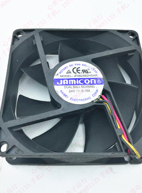 原装 JAMICON JF0825B2HSAR 24V 0.15A 8025 8CM 3线 变频器 风扇
