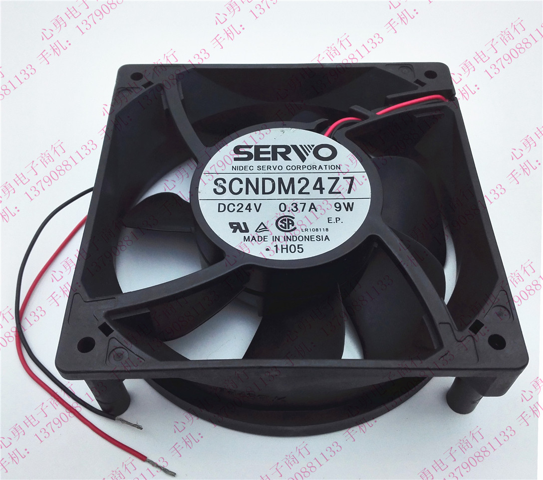 全新日本伺服SERVO SCNDM24Z7P 12038 24V 0.37A 9W 静音散热风扇