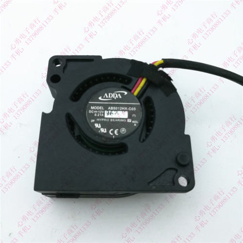 原装正品ADDA AB5012HX-C03 DC12V 0.21A 5020 3线明基投影机风扇