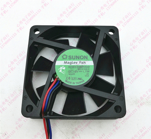 KDE1206PHV2 建准 6015 12V1.1W 3线磁浮散热风扇 原装 6CM SUNON