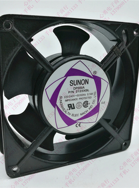 原装SUNON KTV机柜散热风扇 2123XBL 220V 0.14A 12038全铜线风扇