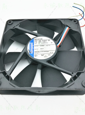 原装德国 epmpapst 4144 F/2 24V 5W 12025 12CM 工控机 散热风扇