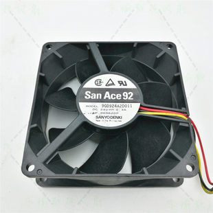 24V 设备散热风扇 原装 9G0924A2D011 9CM 工控机 9032 三洋 0.3A