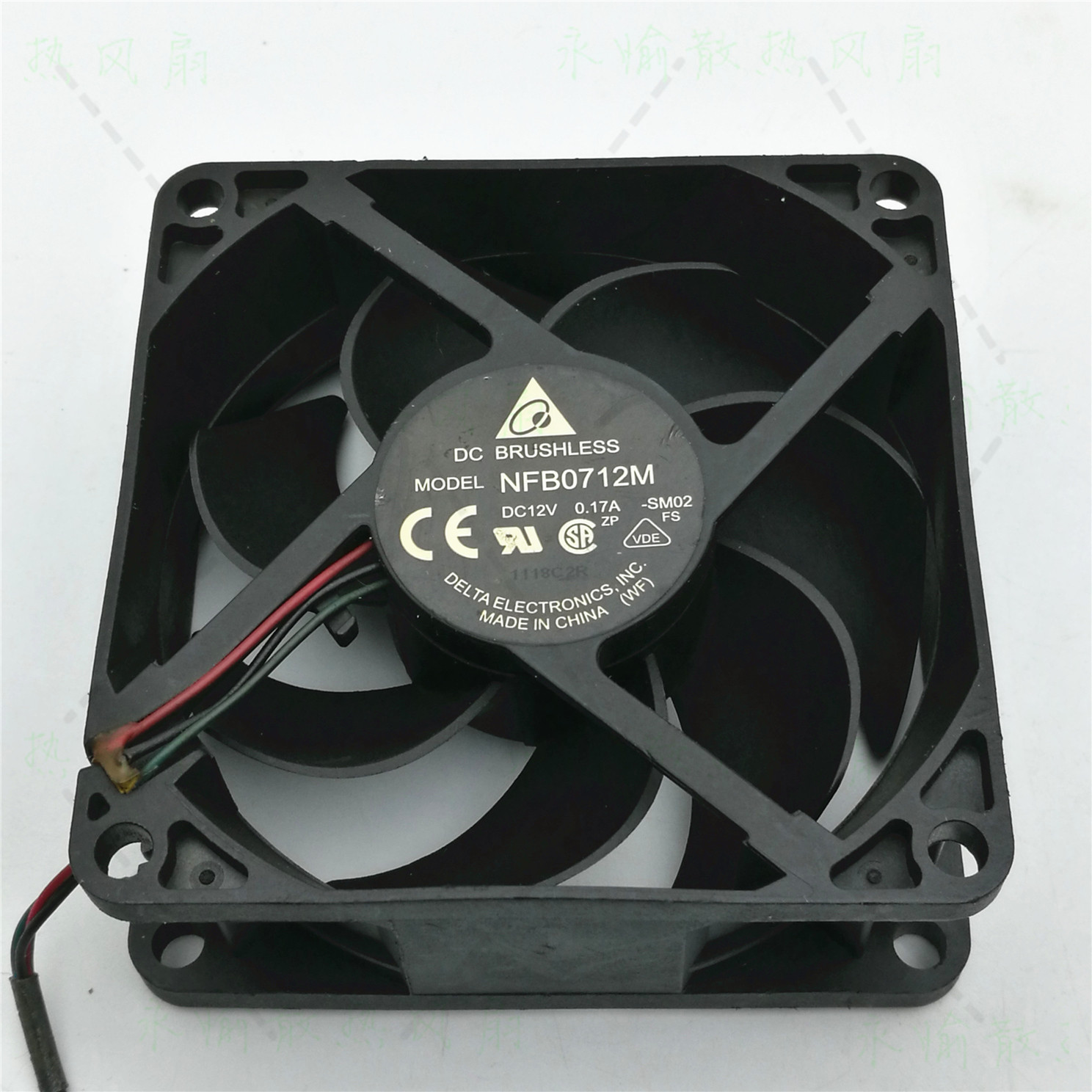 原装台达 NFB0712M -SM02 12V 0.17A 7025 7CM 投影机 散热风扇