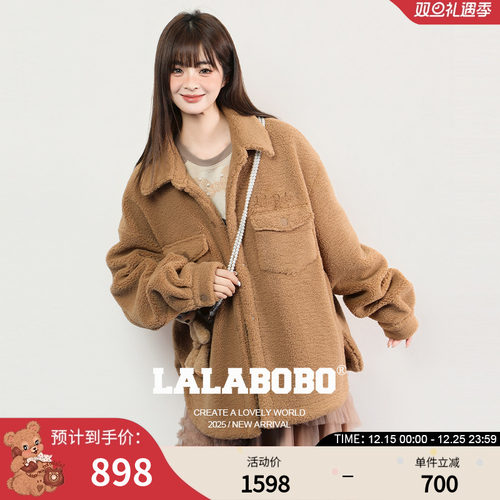 LABO立体玩偶衬衫式毛绒外套