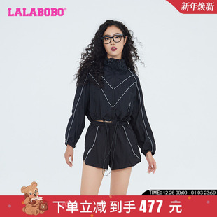 WSJW24 休闲纯色潮酷潮流梭织夹克外套LBCB LALABOBO2024夏季 新款