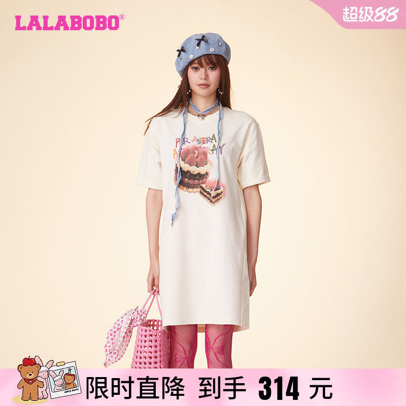 LALABOBO宽松休闲短袖