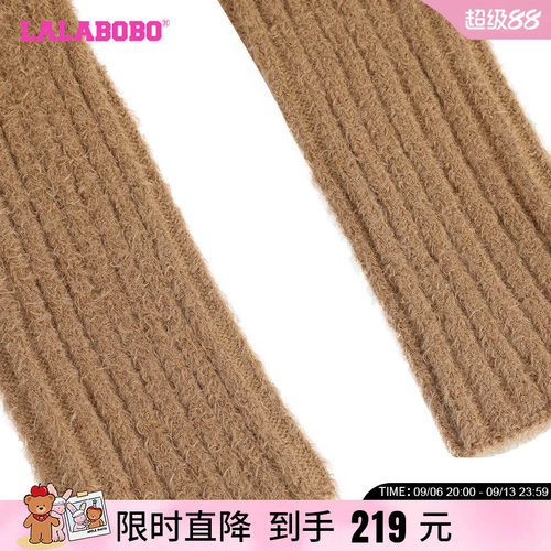LALABOBO冬季新款潮流休闲复古保暖logo手套女士|LBCD-WQHF17
