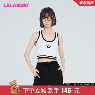 LBCC 潮流百搭笑脸开襟内搭毛织背心女 WSWT14 款 LALABOBO早秋新品