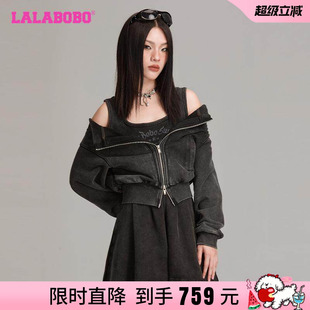 【商场同款】LALABOBO连衣裙套装秋季原创女新款原创潮牌裙子