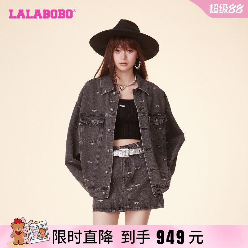LALABOBO复古风夹克外套