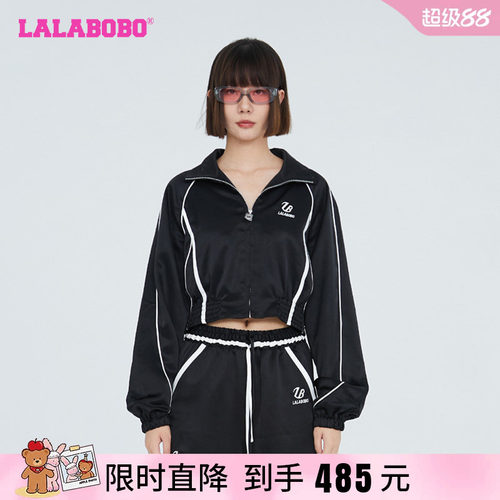 潮流慵懒字母休闲立领夹克外套女