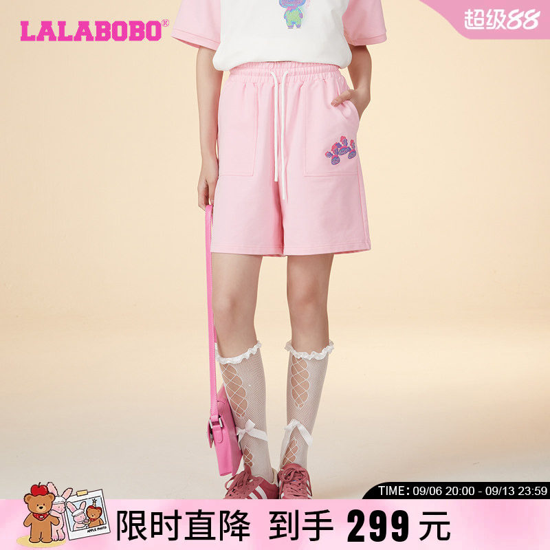 甜美可爱LALABOBOLALA休闲短裤