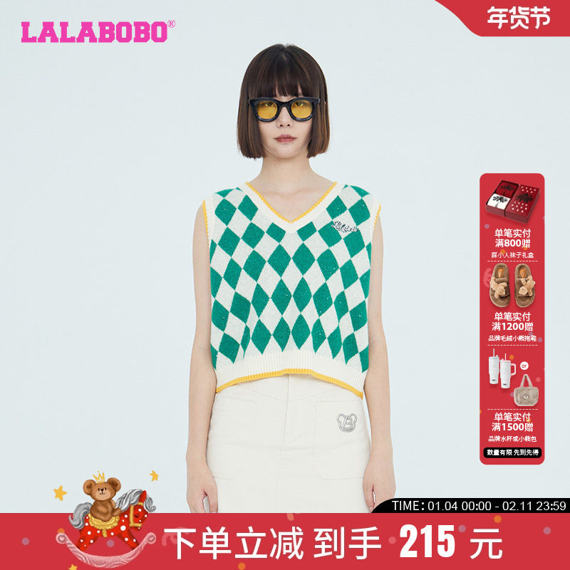 LALABOBO早秋新品美式街头复古猫潮流百搭毛织背心女|LBCC-WSTM11,女装/女士精品,背心吊带,淘宝优惠券,粉丝福利购,淘宝优惠卷