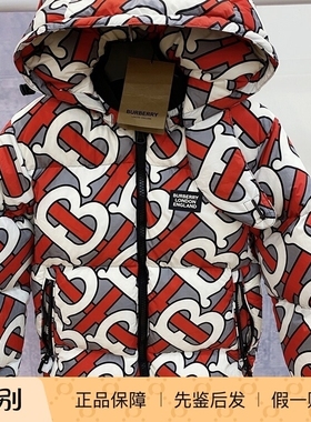 现货BURBERRY/博柏利男女款羽绒服滑雪服巴宝莉TB满花加厚 25862